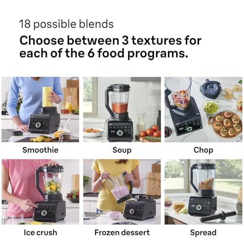 Braun PowerBlend 9 JB9040BK Hochleistungs-Standmixer mit 1600 Watt Motor, 2 l Tritan-Behälter, 18 Programme, 10 Geschwindigkeiten, Schwarz