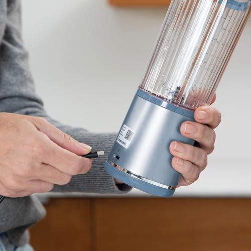 Ninja Blast Tragbarer Mixer / Blender / Smoothie Maker, 530ml Becher, Auslaufsicherer Deckel, Leistungsstarker Mini Standmixer, Kabellos & Wiederaufladbar, Zerkleinert Eis & Obst, Blau, BC151EUNV