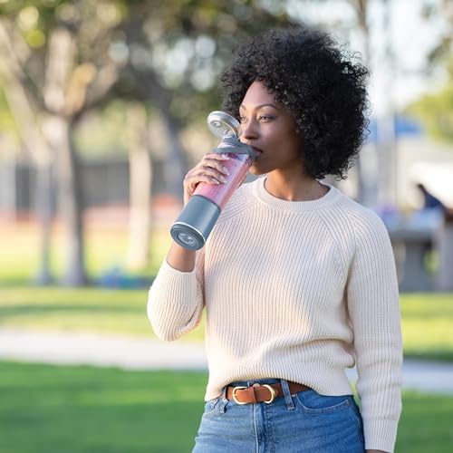 Ninja Blast Tragbarer Mixer / Blender / Smoothie Maker, 530ml Becher, Auslaufsicherer Deckel, Leistungsstarker Mini Standmixer, Kabellos & Wiederaufladbar, Zerkleinert Eis & Obst, Blau, BC151EUNV