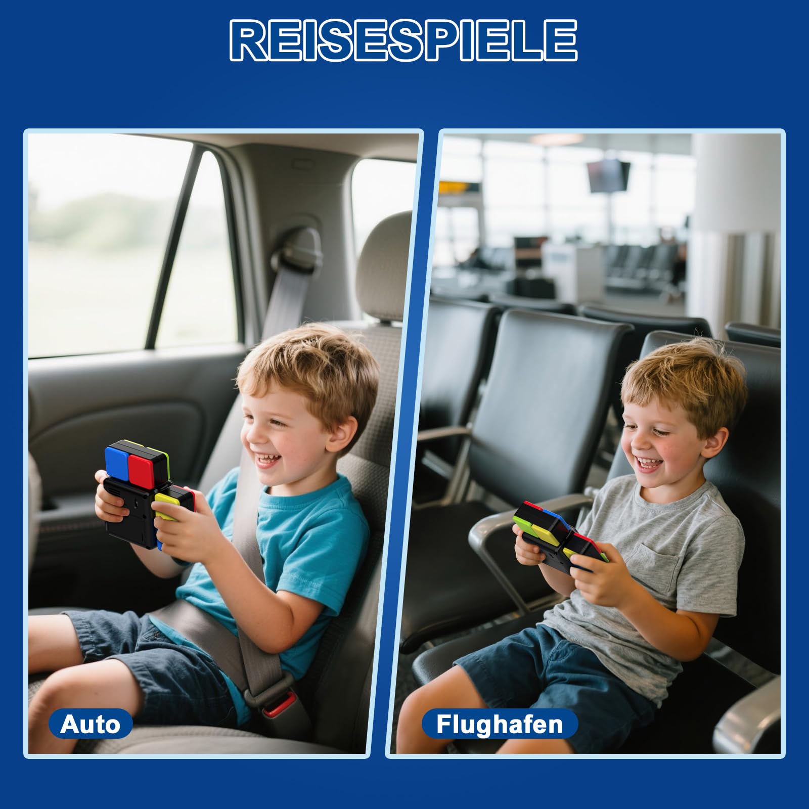 Pup Go Magic Cube elektronisch, Reaktionsspiel für Kinder 6–12 Jahre, Lernspielzeug mit Handheld Design, Denkspiel Geschenk für Jungen & Mädchen