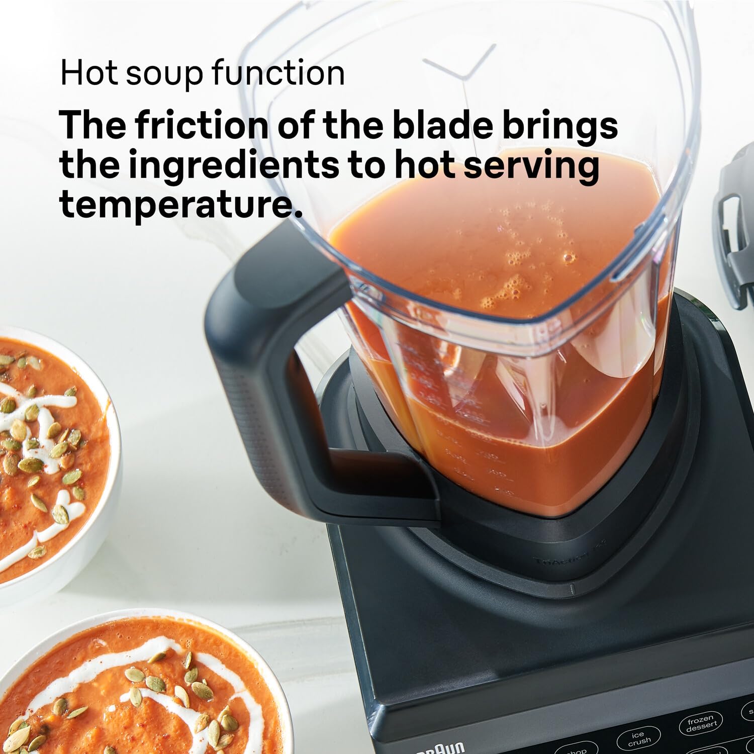 Braun PowerBlend 9 JB9040BK Hochleistungs-Standmixer mit 1600 Watt Motor, 2 l Tritan-Behälter, 18 Programme, 10 Geschwindigkeiten, Schwarz