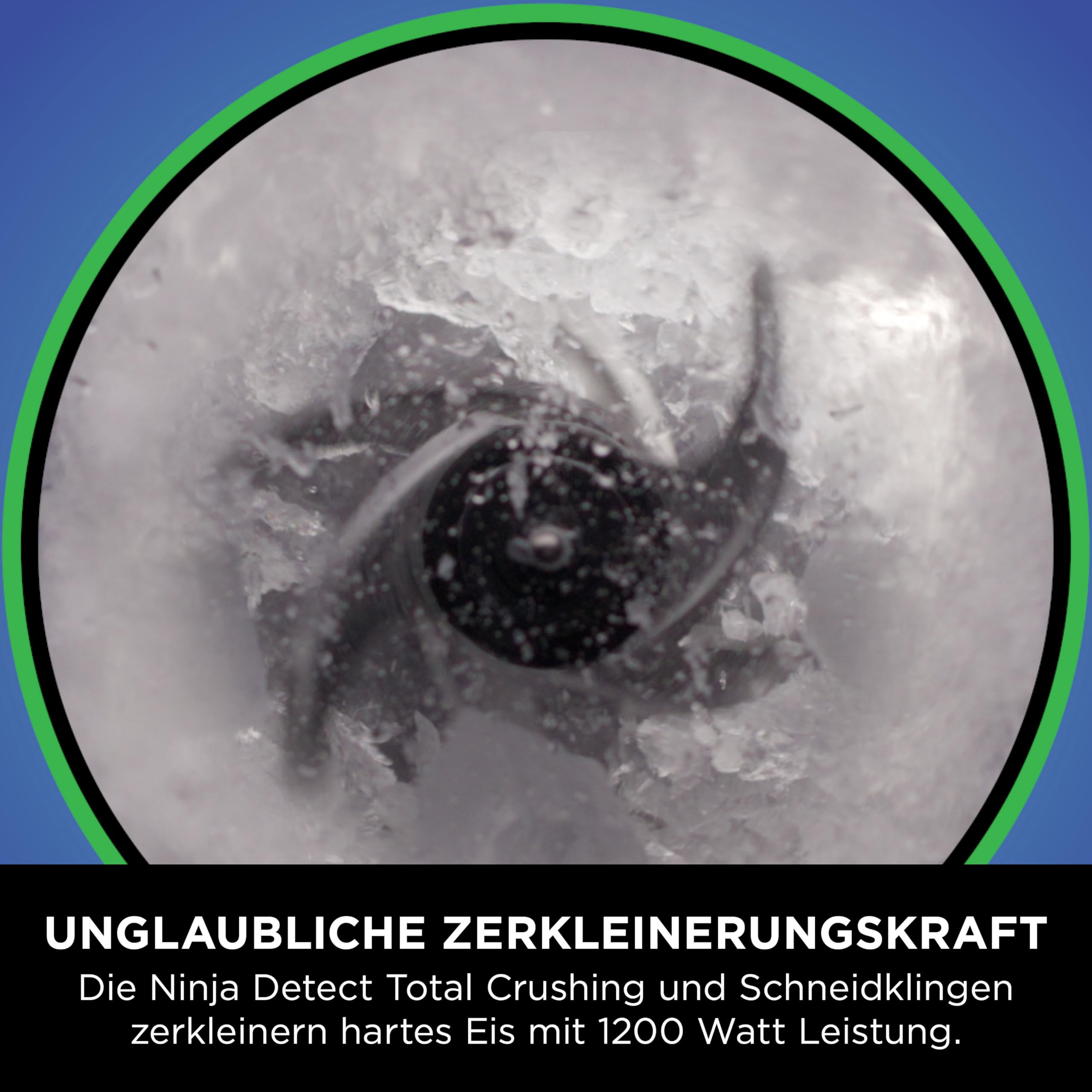 Ninja Detect Power Mixer Pro / Blender / Smoothie Maker, 1200 W, 2 L Krug (1,9 L max. Fassungsvermögen), kraftvoller Mixer für Smoothies, Hacken von Gemüse & Mixen von Frozen Drinks, schwarz, TB201EU